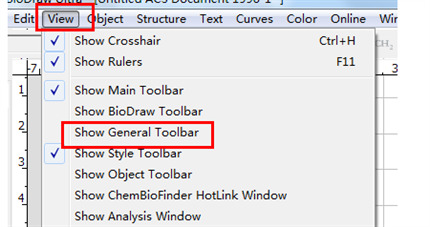 ChemDRaw工具栏不见了怎么调 调出工具栏的解决方法