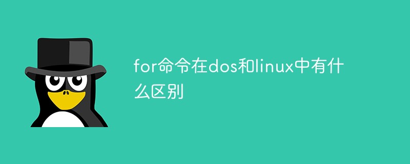 for命令在dos和linux中有什么区别