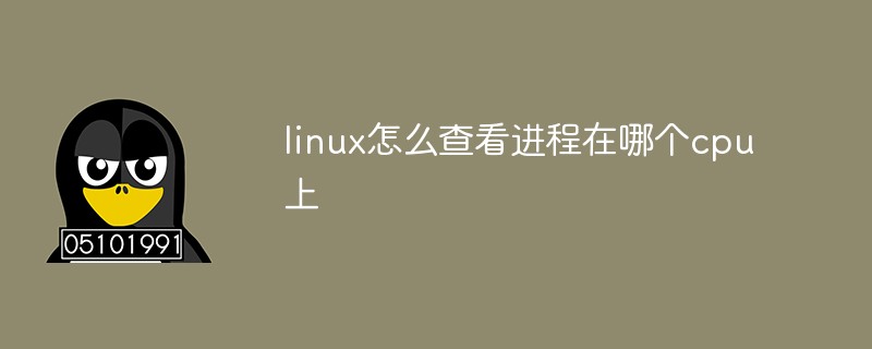 linux怎么查看进程在哪个cpu上