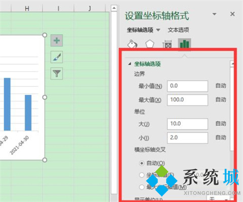 excel图表怎么设置x轴y轴 excel画图表如何自定义xy轴