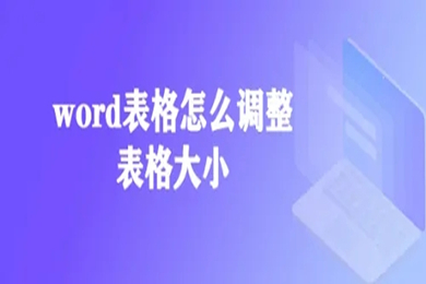 word表格怎么调整表格大小 word调整表格大小的方法介绍