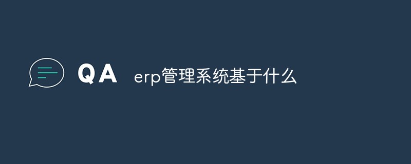 erp管理系统基于什么