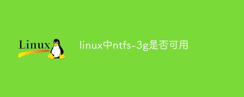 linux中ntfs-3g是否可用