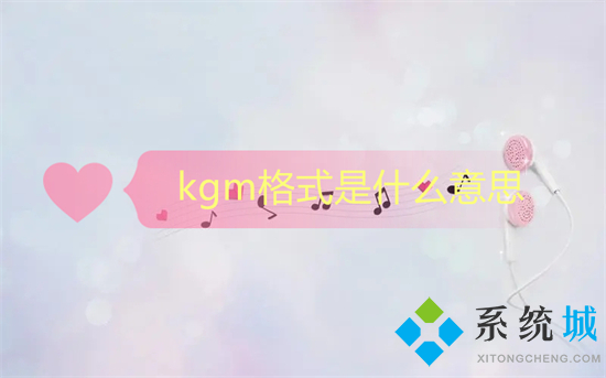 kgm格式是什么意思 kgm文件是什么意思