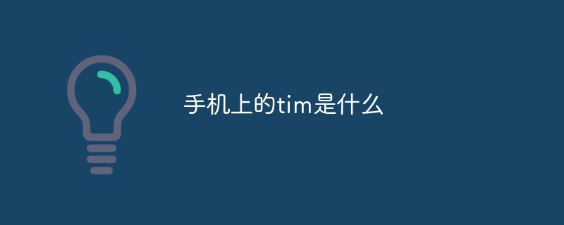 手机上的tim是什么