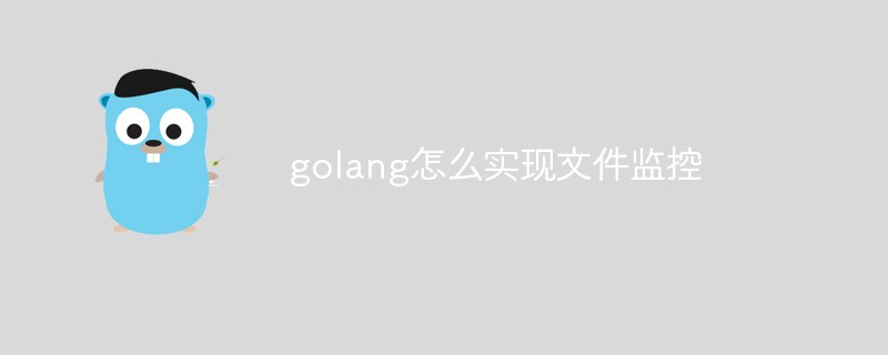 golang怎么实现文件监控