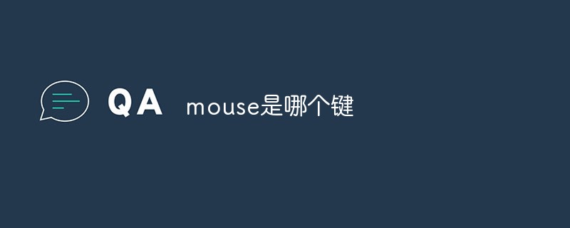 mouse是哪个键