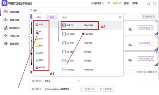 avi格式用什么播放器打开 AVI转换成mp4格式的方法教程